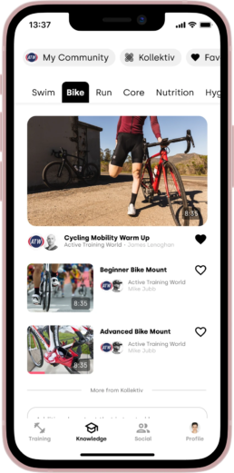 Active Training World - Kollektiv app - knowledge